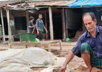 মোকামে চামড়া ফেলে চলে গেলেন ব্যবসায়ীরা