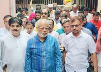 সোনারগাঁয়ে লোকনাথ ব্রহ্মচারীর তিরোধান উৎসব পরির্দশনে বিরোধীদলীয় নেতা জিএম কাদের 