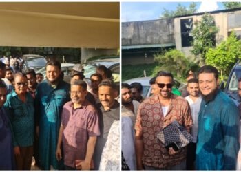 শামীম ওসমানের মতবিনিময় সভায় মাসুদ ভূইয়ার যোগদান