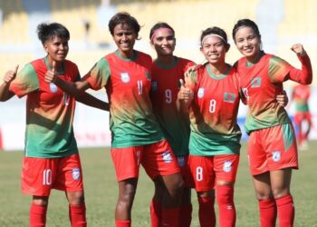 তহুরার হ্যাটট্রিক-সাবিনার জোড়া গোল উৎসব করে ফাইনালে বাংলাদেশ