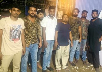 কুতুবপুরে ছাত্রদলের পুজা মন্ডব পরিদর্শন