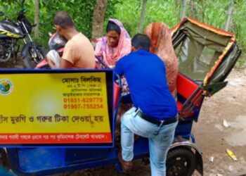 আড়াইহাজারে উপজেলা প্রাণিসম্পদ অধিদপ্তরের সেবিকা পরিচয়ে চিকিৎসা