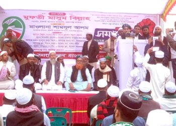 জনগণের রক্ত নিয়ে যারা হোলি খেলেছে তাদেরকে ক্ষমতায় দেখতে চাই না  -মুফতি মাসুম বিল্লাহ