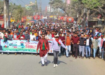 ফতুল্লায় থানা বিএনপির উদ্যোগে বিজয় র‌্যালী অনুষ্ঠিত