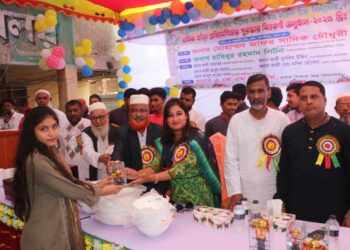 মুসলিমনগর কেএম উচ্চ বিদ্যালয়ে ক্রীড়া প্রতিযোগিতার পুরস্কার বিতরন