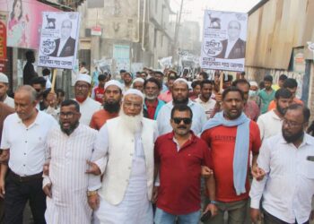 ফতুল্লায় হরিন প্রতিকের ভোট চেয়ে গনসংযোগ