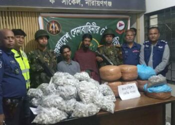 ফতুল্লায় যৌথবাহিনীর অভিযানে ৪০ কেজি গাজাসহ গ্রেফতার ২