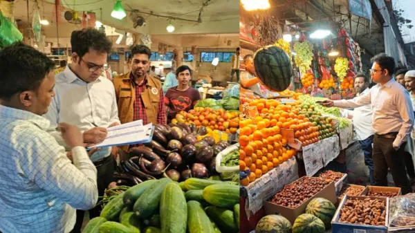 আড়াইহাজারে মোবাইল কোর্টের অভিযান, ৪ ব্যবসায়ীকে জরিমানা