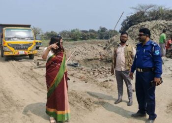 মুছাপুরে কৃষি জমিতে মাটি কাটার অভিযোগে লাখ টাকা জরিমানা