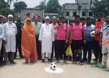 বকশীগঞ্জে বঙ্গবন্ধু শেখ মুজিবুর রহমান জাতীয় গোল্ডকাপ ফুটবল টুর্নামেন্ট উদ্বোধন