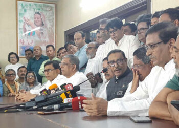 ওবায়দুল কাদের// আন্দোলনকারীদের একটা অংশ রাজাকারের পক্ষে কথা বলছে