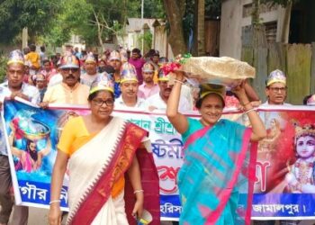 ইসলামপুরে আনন্দ উৎসবের মধ্যদিয়ে জন্মাষ্টমী উদযাপিত
