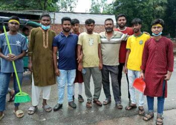 বকশীগঞ্জে বৈষম্য বিরোধী ছাত্র আন্দোলনের শিক্ষার্থীদের পরিচ্ছন্নতা অভিযান