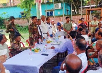 সোনারগাঁয়ে পূজা কমিটির সঙ্গে সেনাবাহিনীর মতবিনিময় সভা