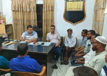 শেরপুরের শ্রীবরদীতে সাংবাদিকদের সাথে নবাগত অফিসার ইনচার্জের মতবিনিময়