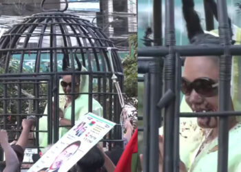 খাঁচায় বন্দি ‘দানব হাসিনা’, দেখা মিলল সড়কে