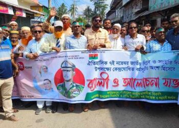 আমতলীতে বিএনপির জাতীয় বিপ্লব ও সংহতি দিবস পালিত