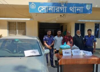 সোনারগাঁয়ে পুলিশের অভিযানে ইয়াবা ও গাঁজাসহ আটক ৩