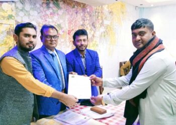 কালাম হোসেন জয় বাজাগ পরিষদের কেন্দ্রীয় কমিটি সিঃ সহ সভাপতি নির্বাচিত  
