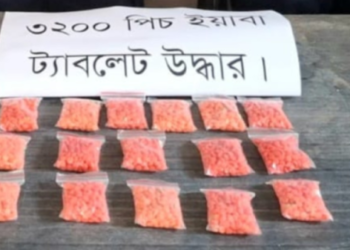 ফতুল্লায় অভিযানে ৩২০০ পিস ইয়াবা উদ্ধার, পলাতক মোর্শেদা