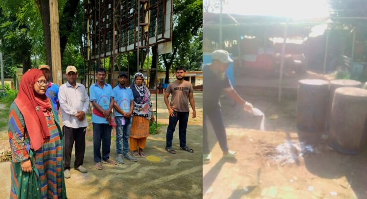 সোনারগাঁয়ে কোরবানির পশুর বর্জ্য অপসারণে মাঠে নামলেন এসিল্যান্ড