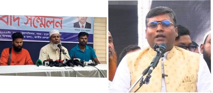 কৃষকদলের জুয়েল আরমানের বিরুদ্ধে অপহরন করে নগদ টাকা ও চেক আদায়ের অভিযোগে সংবাদ সম্মেলন