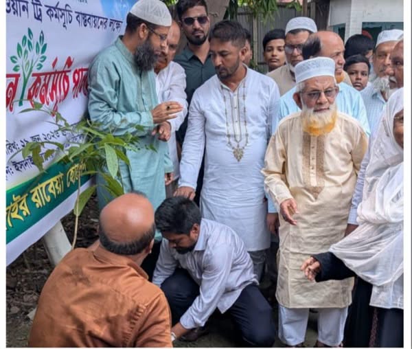 ইসদাইর রাবেয়া হোসেন স্কুলে ‘ওয়ান চাইল্ড ওয়ান ট্রি’ কর্মসূচির বৃক্ষরোপণ উদ্বোধন