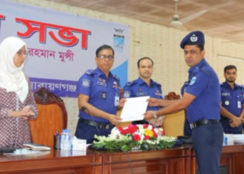 জেলা পুলিশের মাসিক কল্যাণ ও অপরাধ পর্যালোচনা সভা অনুষ্ঠিত