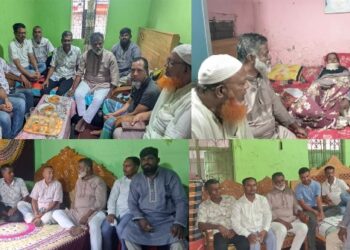 অসুস্থ সাবেক যুবদল নেতাকর্মী ও পরিবারের শয্যা পাশে খোরশেদ
