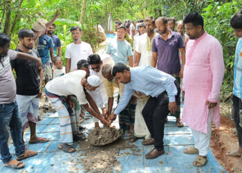 সোনারগাঁয়ে জামপুর ইউনিয়নের নতুন আরসিসি রাস্তা উদ্বোধন