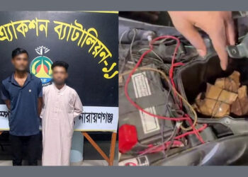 সোনারগাঁয়ে মোটরসাইকেলের ফিল্টার বক্সে পাওয়া গেল ২ হাজার ইয়াবা