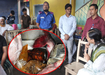 বাসি খাবার, নোংরা রান্নাঘর,বন্দরে “ক্যাফে শাহ পরান হোটেলকে অর্থদণ্ড