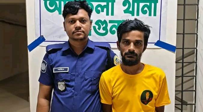 আমতলীতে গাঁজাসহ মাদক কারবারি গ্রেপ্তার