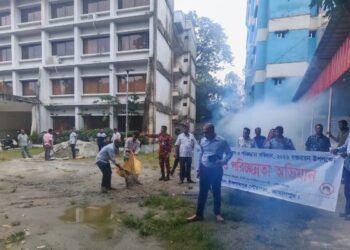 জামালপুরে ডেঙ্গু প্রতিরোধ ও পরিচ্ছন্নতা অভিযান 
