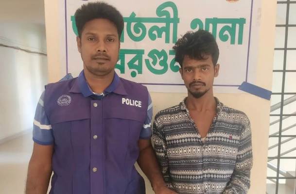 আমতলীতে মাদকবিরোধী অভিযানে গাঁজাসহ গ্রেপ্তার ১
