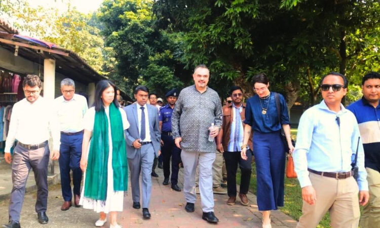 সোনারগাঁয়ে পানাম নগরী ও জাদুঘর পরিদর্শনে মার্কিন রাষ্ট্রদূত